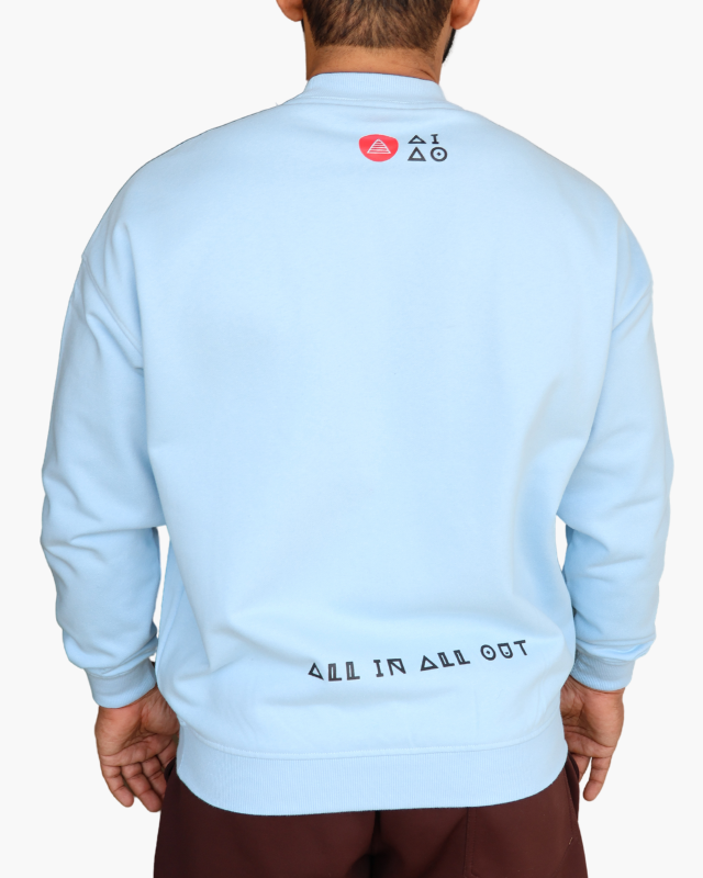 Oversized Unisex Sweatshirt Baby Blue