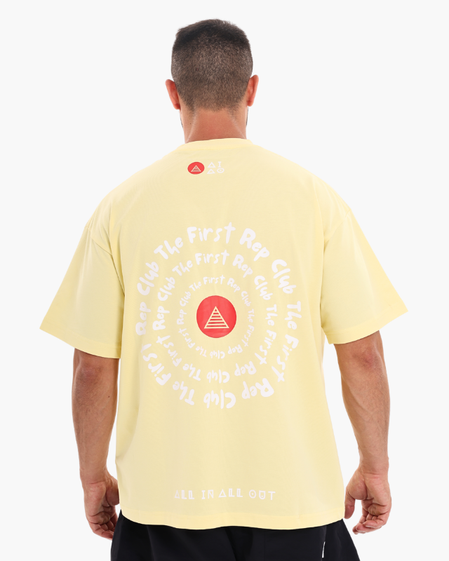 Unisex Oversized Tees Butter Yellow colour