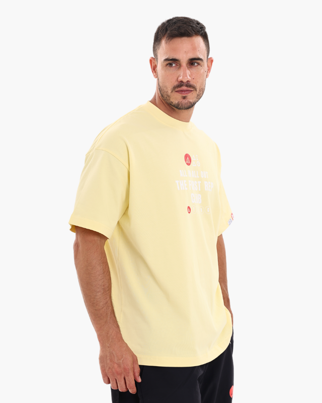 Unisex Oversized Tees Butter Yellow colour