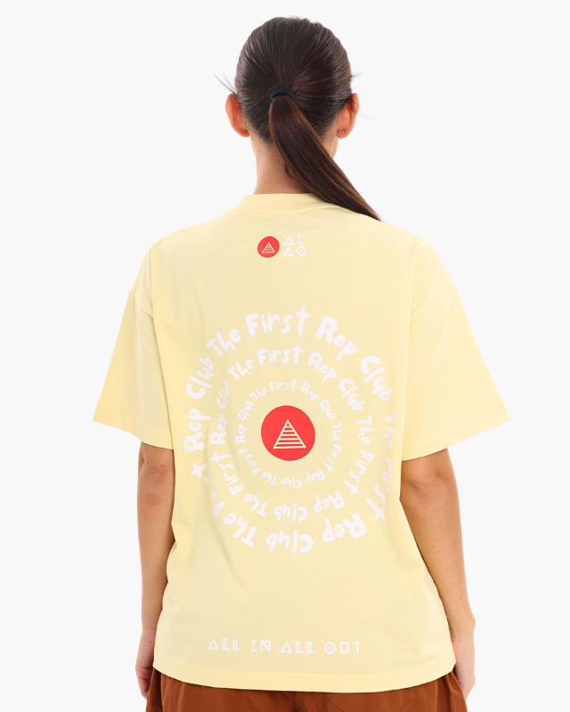Unisex Oversized Tees Butter Yellow colour