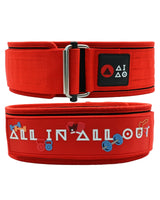 Red weightlifting belt