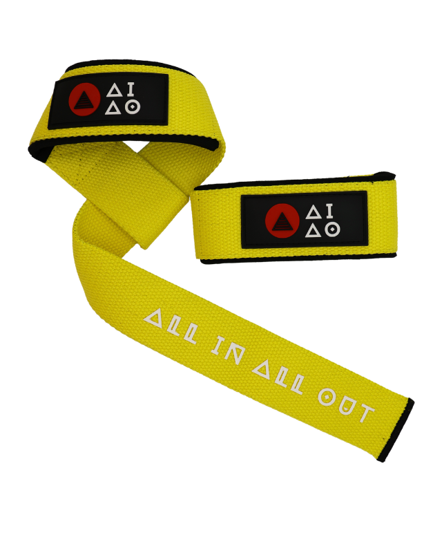 Weight lifting strap, Lasso Strap, Yellow Colour