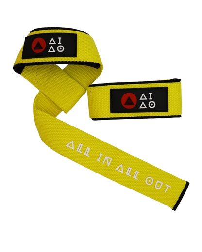 Weight lifting strap, Lasso Strap, Yellow Colour