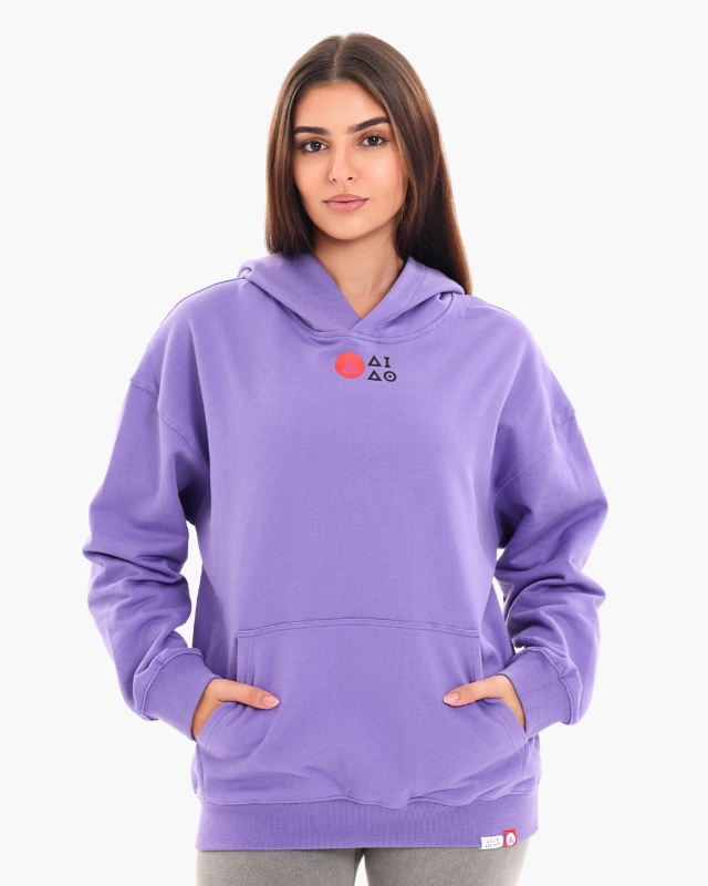 OVERSIZED UNISEX HOODIES - AMETHYST