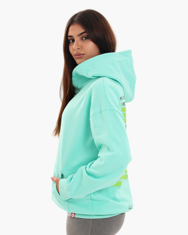 OVERSIZED UNISEX HOODIES - AQUAMARINE