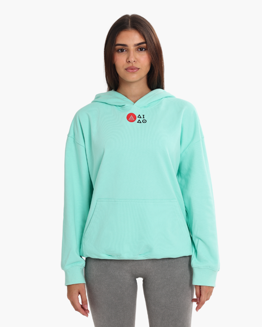 OVERSIZED UNISEX HOODIES - AQUAMARINE