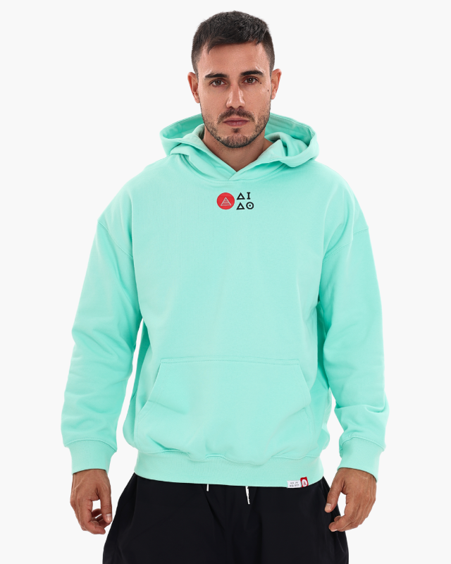 OVERSIZED UNISEX HOODIES - AQUAMARINE