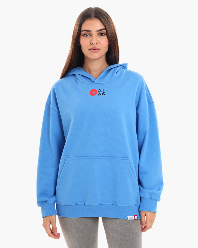 OVERSIZED UNISEX HOODIES - AZURE