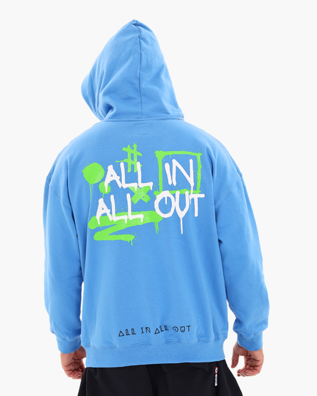 OVERSIZED UNISEX HOODIES - AZURE