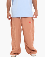 Nylon Unisex Track Pants Beige