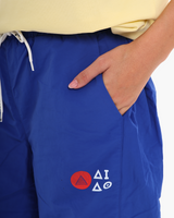 NYLON UNISEX TRACK PANTS - BLUE