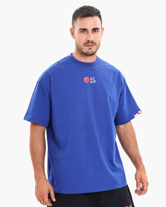 Oversized Unisex Tees Blue