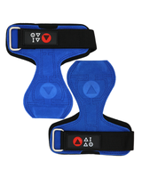 Premium 100% leather lifting grip. Blue Colour