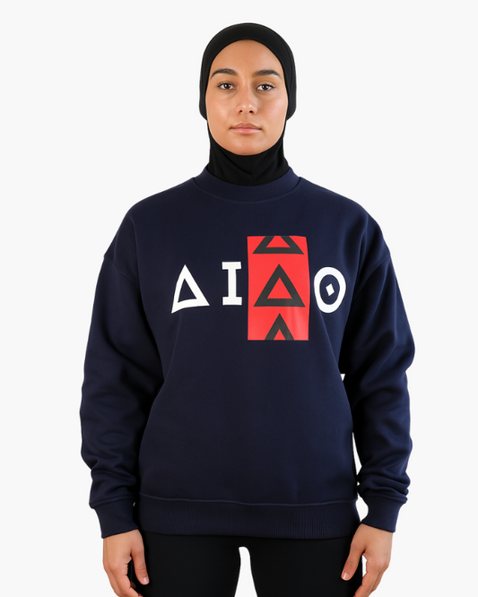 Oversized Unisex Sweatshirt Blue