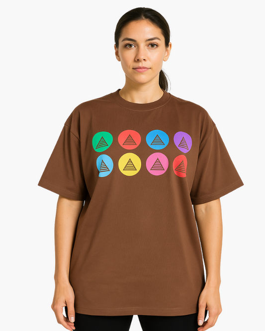Oversized Navy Brown unisex t-shirt