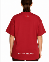Oversized Navy Burgundy unisex t-shirt