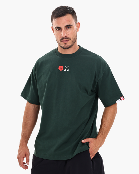 Unisex Oversized Tees Green