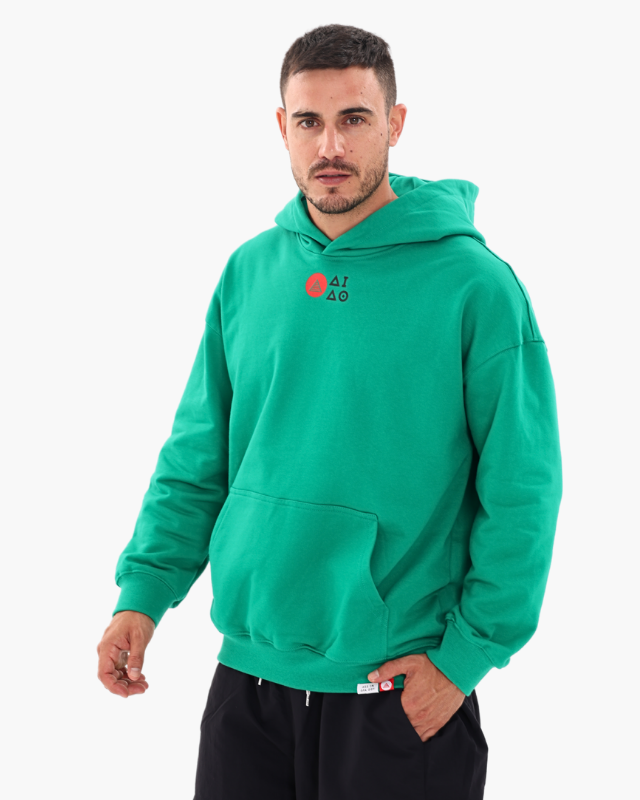 OVERSIZED UNISEX HOODIES - JADE GREEN