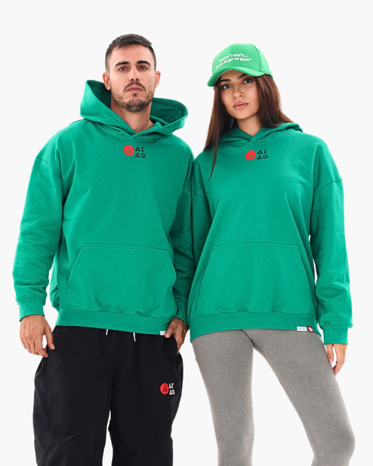 OVERSIZED UNISEX HOODIES - JADE GREEN