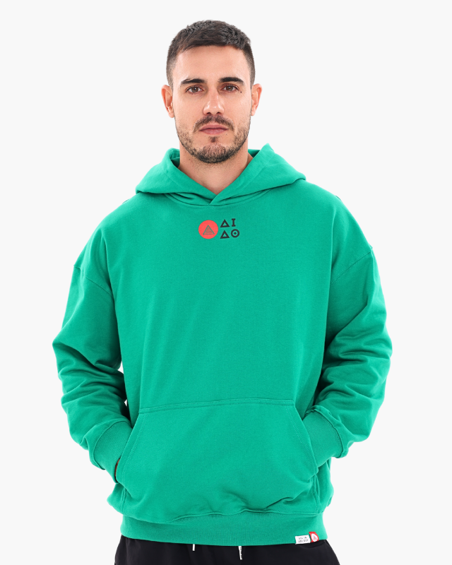 OVERSIZED UNISEX HOODIES - JADE GREEN