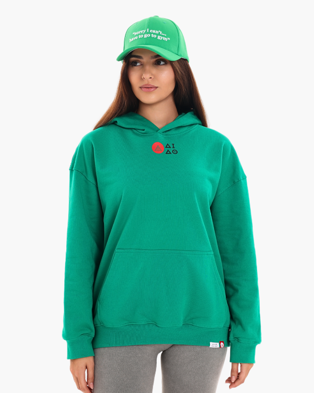 OVERSIZED UNISEX HOODIES - JADE GREEN
