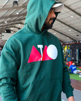 HUSTLE OVERSIZED UNISEX HOODIES - GREEN