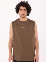 REP QUICK-DRYING TANK TEE - BROWN