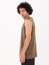 REP QUICK-DRYING TANK TEE - BROWN