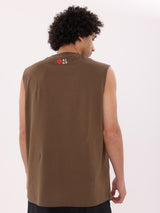 REP QUICK-DRYING TANK TEE - BROWN