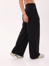 COMFORT WIDE PANTS - BLACK