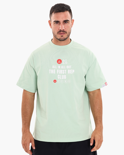 Oversized Unisex Tees Mint Green