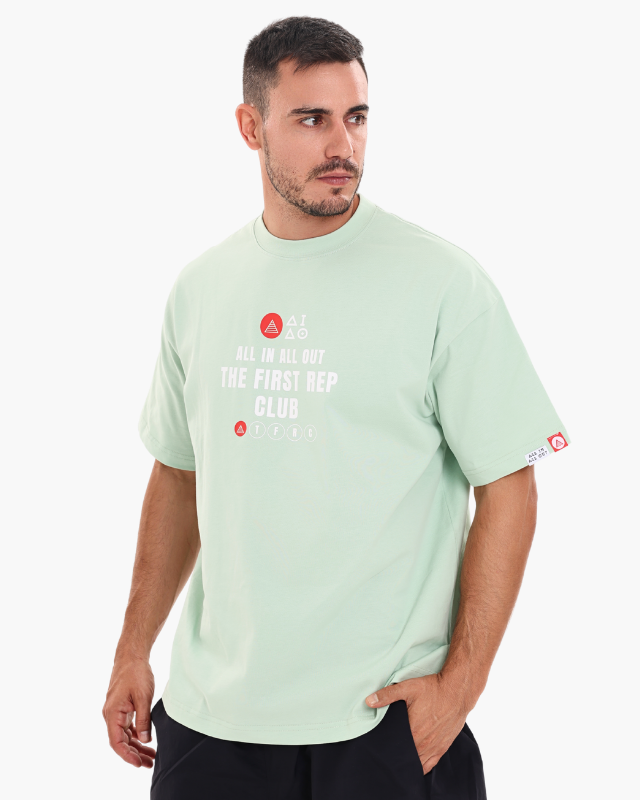 Oversized Unisex Tees Mint Green