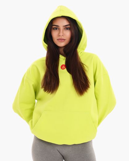 OVERSIZED UNISEX HOODIES - NEON YELLOW