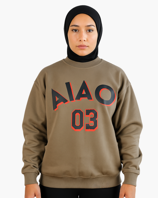 Oversized Unisex Sweatshirt Olive