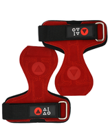 Premium 100% leather lifting grip. Red Colour