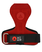Premium 100% leather lifting grip. Red Colour