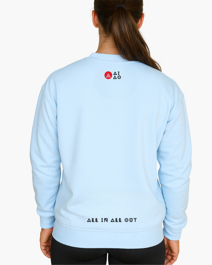 Oversized Unisex Sweatshirt Baby Blue