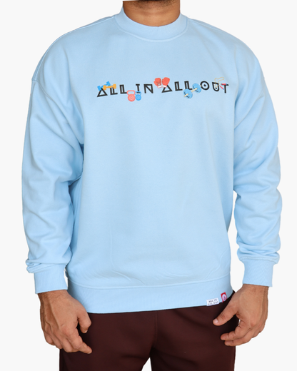 Oversized Unisex Sweatshirt Baby Blue