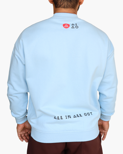 Oversized Unisex Sweatshirt Baby Blue