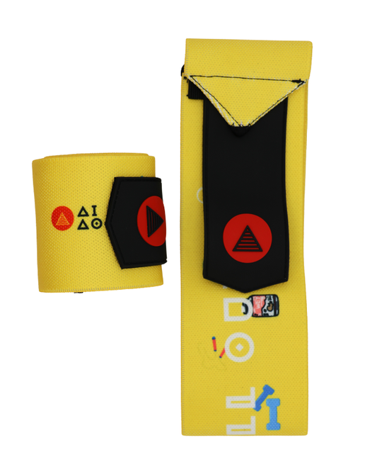 Strength training wrist strap, Yellow