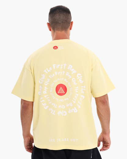 Unisex Oversized Tees Butter Yellow colour